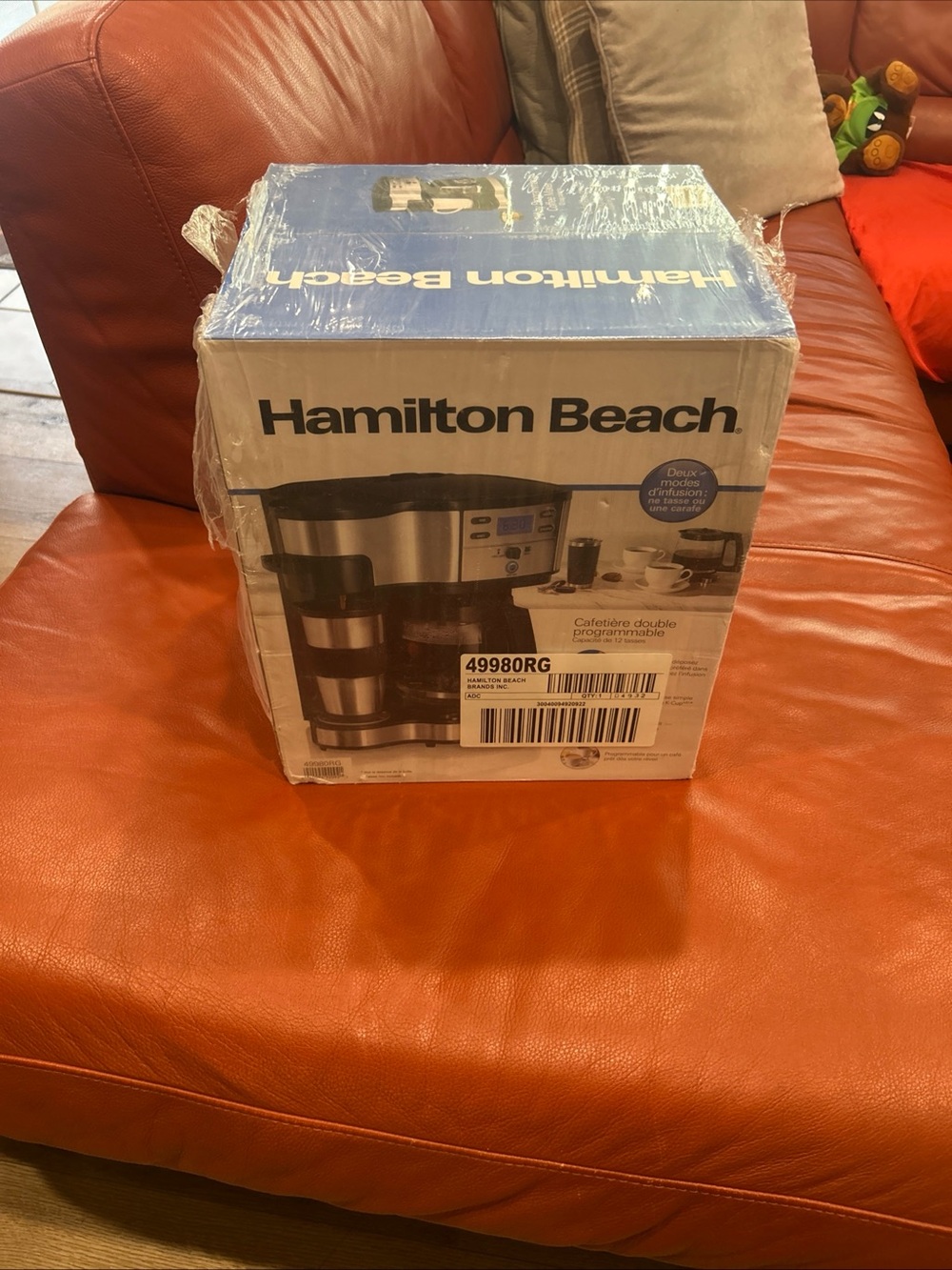 Hamilton Beach Stainless Steel Coffee Maker - Silver & Black